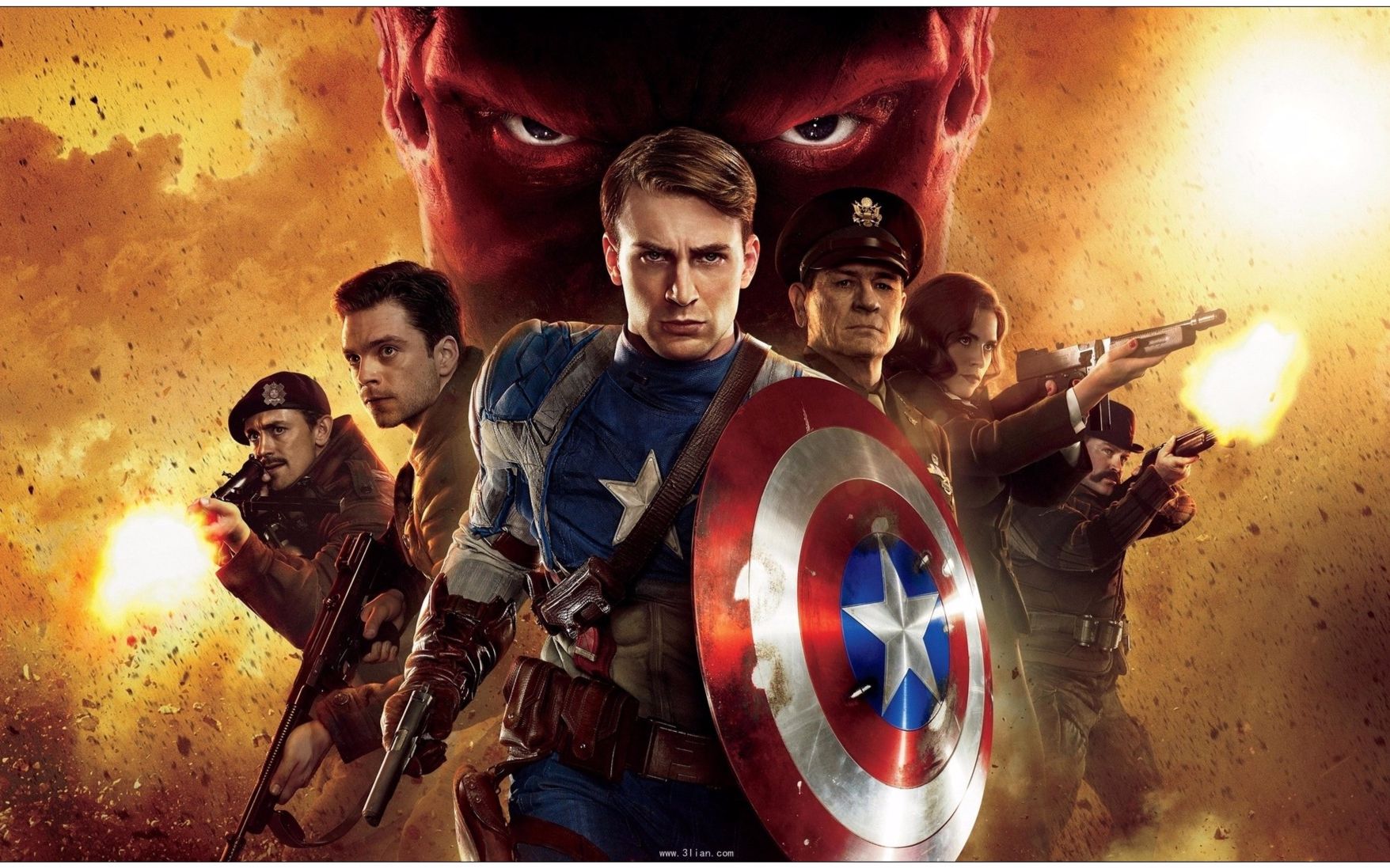 美国队长一首歌的时间看完美队123主盾冬友情向