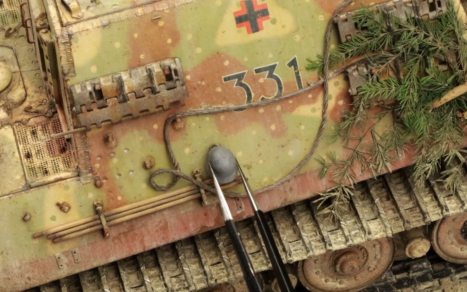 【模型制作】德国猎虎坦歼(1/35)- part 7 - 完结篇(细节修改)