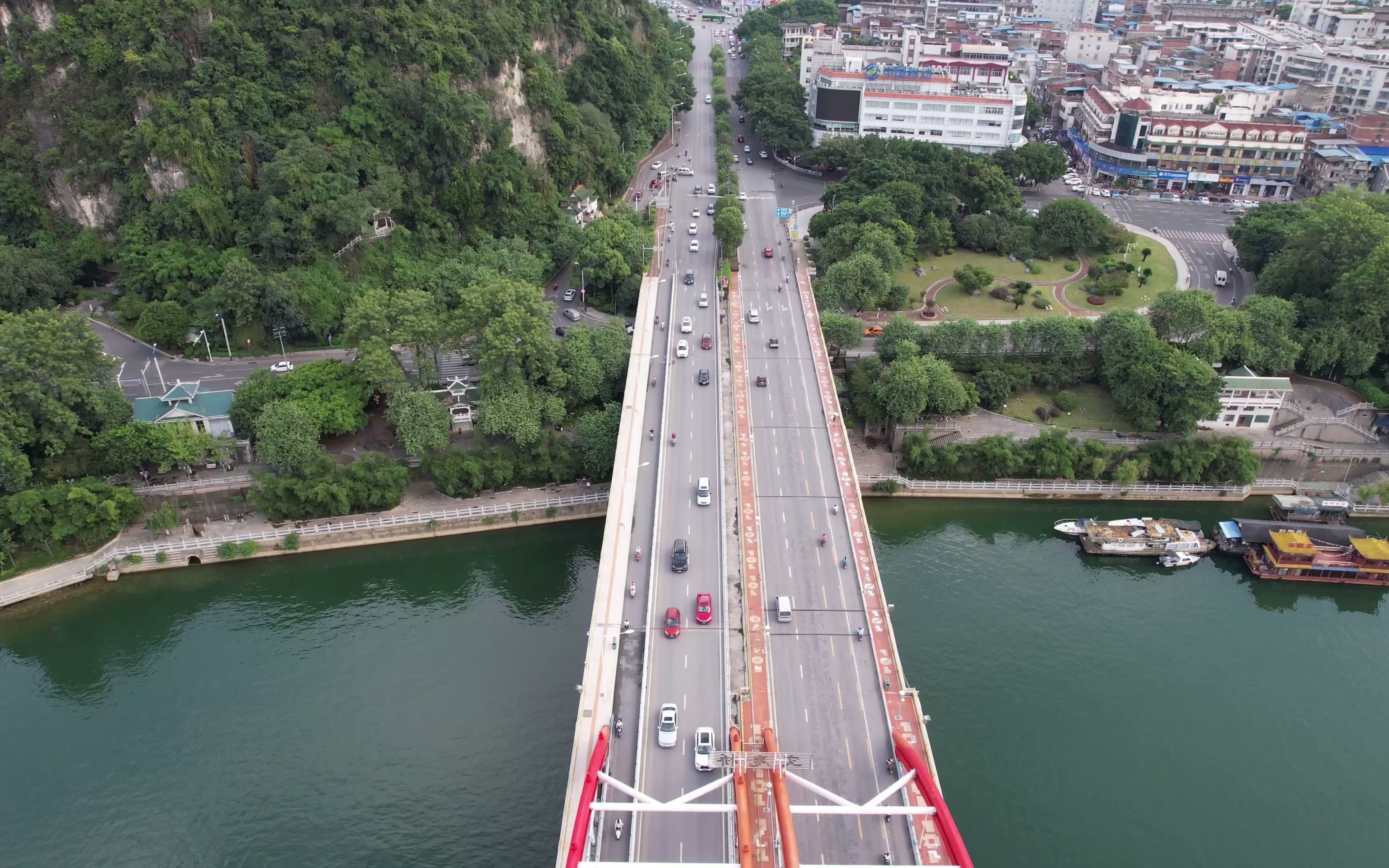 柳州金沙角,风情港转圈圈,差点炸鸡= =(大疆air2s)