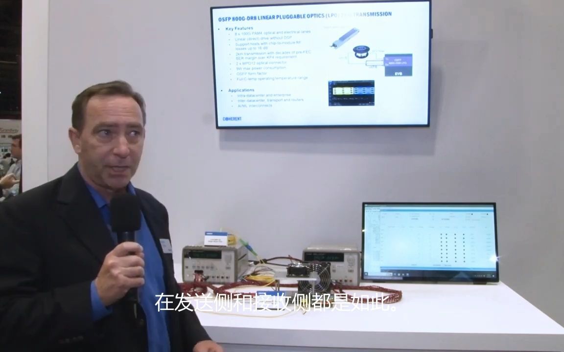 coherent | 在 ecoc 2023 上演示 osfp 800g-dr8 线性可插拔光学器件