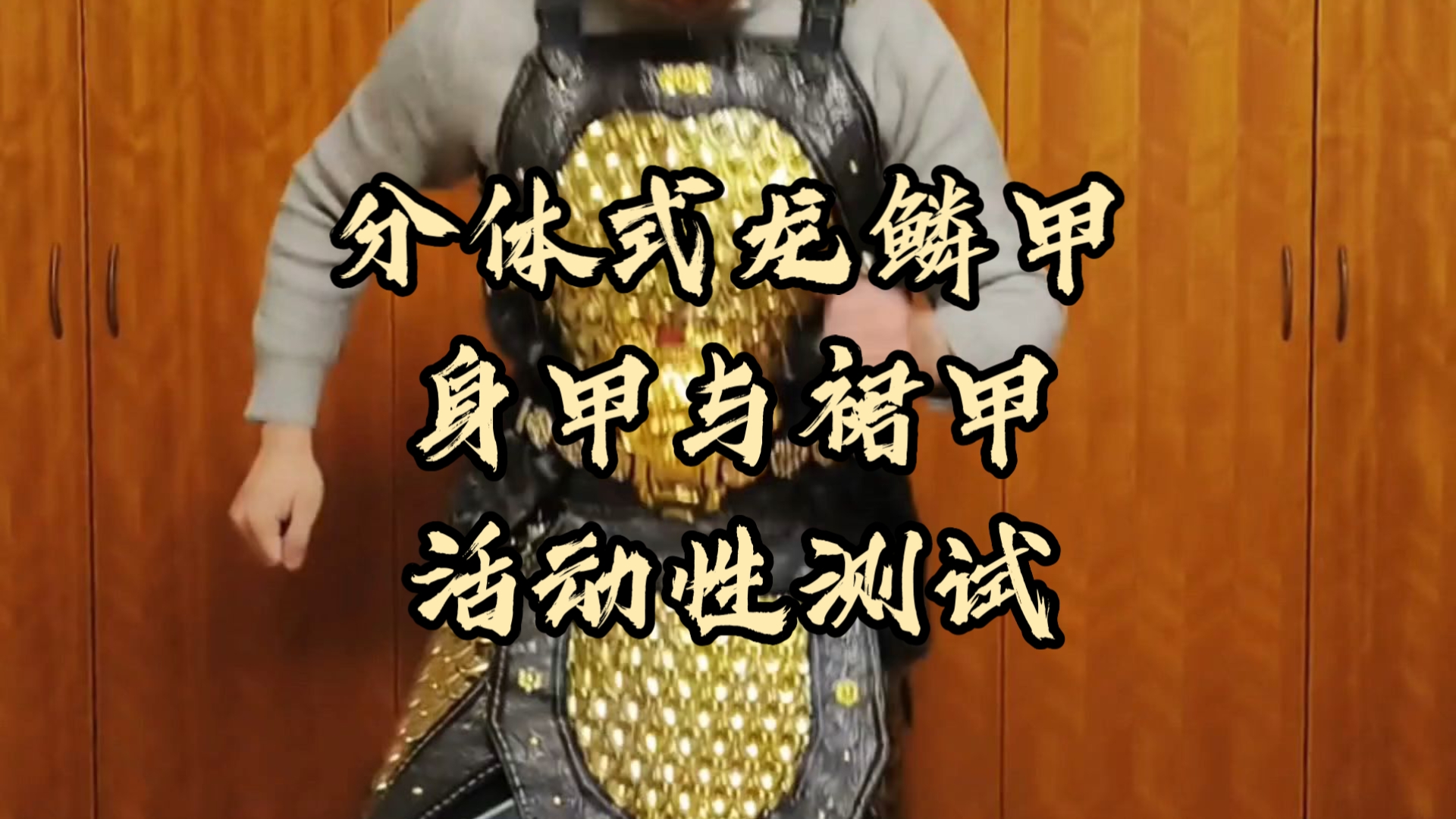 分体式龙鳞甲身甲与裙甲活动性测试