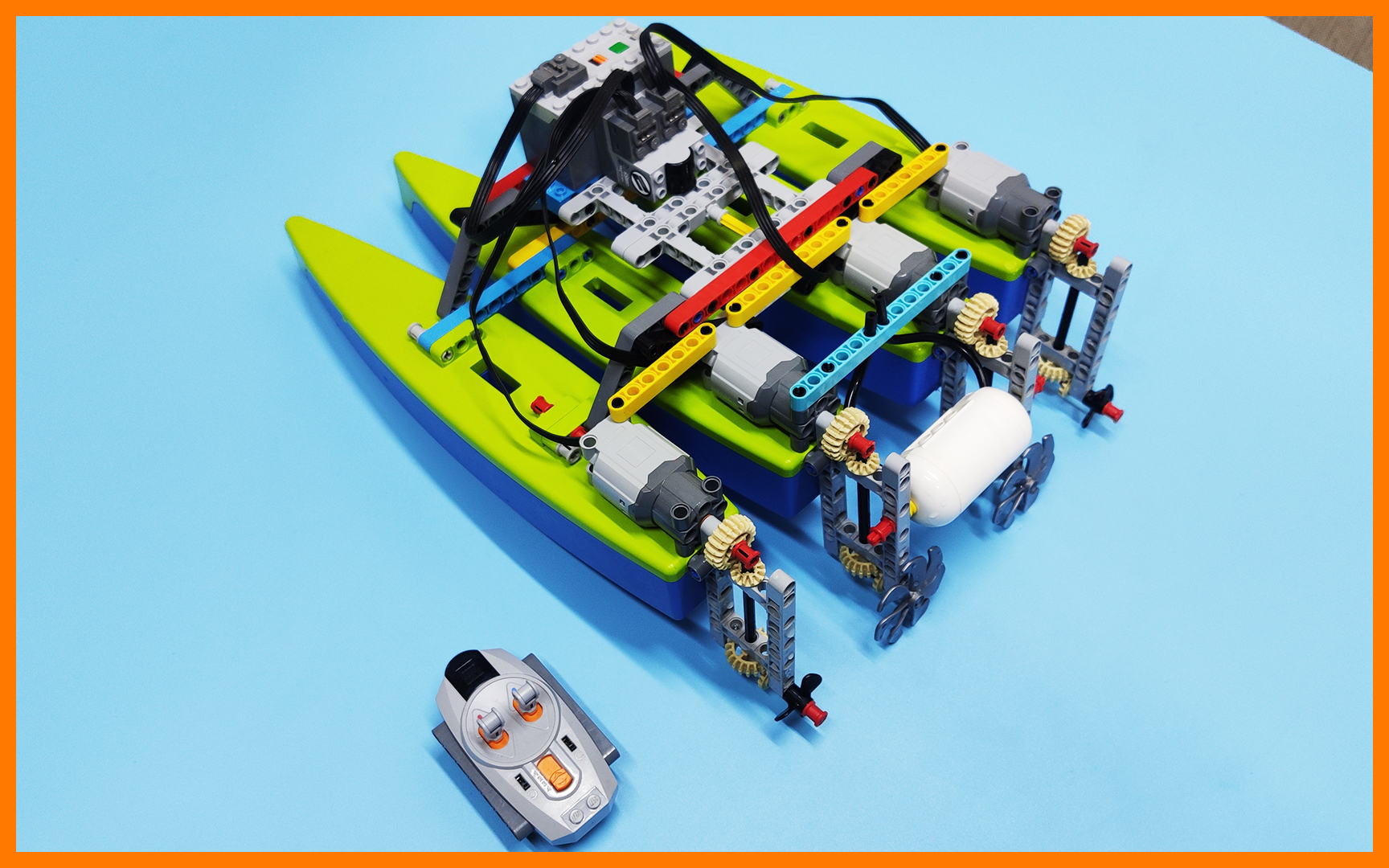 乐高moc_42105_四体船_qiqi玩具记录_lego亲子steam教育小颗粒益智