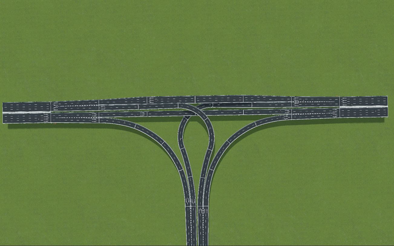 叶落csur都市天际线csur做立交之三向立交教程2