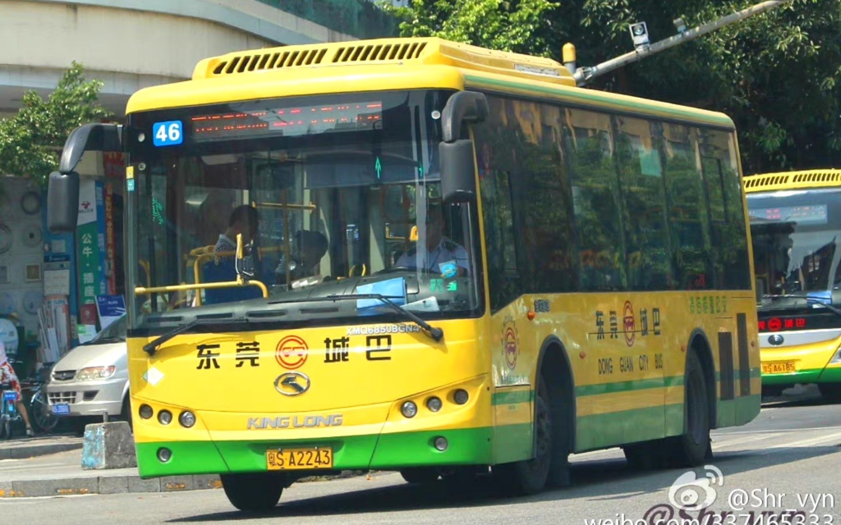 东莞城巴46路 蚬涌工业路开往市民服务中心 前方展望原声速公交pov