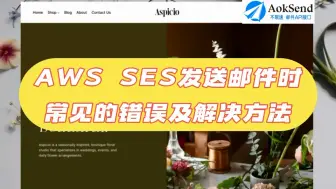 Download Video: AWS SES发送邮件时常见的错误及解决方法？ AWS SES发送邮件如何做配置？使用AWS SES发信的限制？