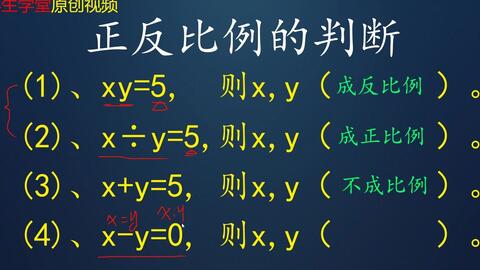 用比例解决实际问题 人教版小学六年级数学下册 使学生能正确理解正 反比例的意义 能正确进行判断 哔哩哔哩