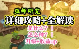 Download Video: 【巫师研究玩法全解读】到底怎么种升级更快，收益更大？