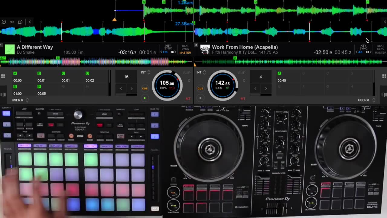 【DJ技巧】DDJ-RB + DDJ-XP1 现场演示Hip Hop音乐现场混音_哔哩哔哩_bilibili