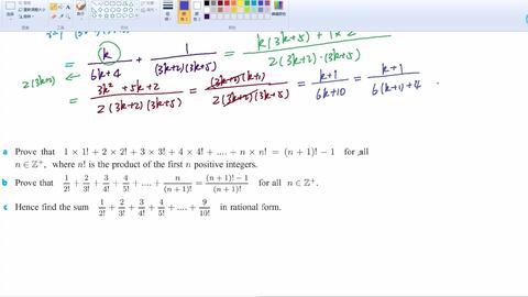数学归纳法证明求和公式（2）(Prove Sum by Using Mathematical 