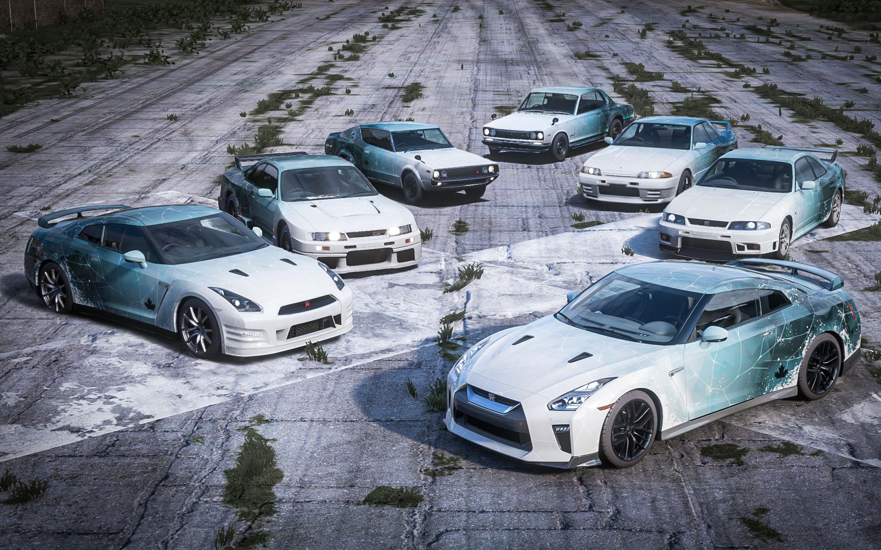 【地平线5】日产gt-r系列墨冰涂装