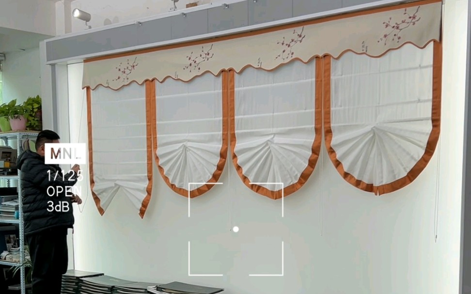 新款扇形艺术罗马帘