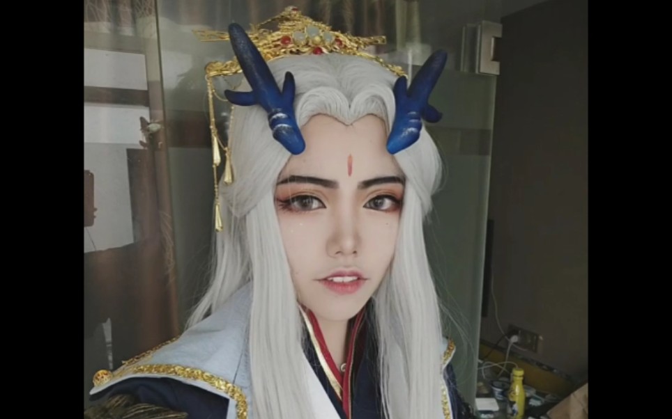 哪吒之魔童降世cos敖丙父子 龙王敖广拍摄花絮场照记录