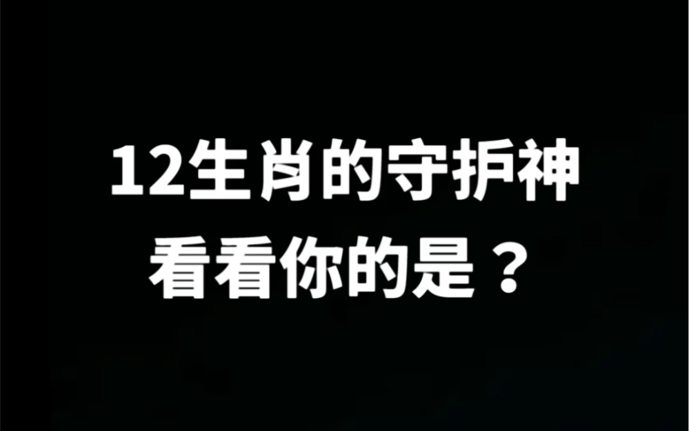 12生肖的守护神是八大菩萨,看看你的是哪一尊!哔哩哔哩bilibili