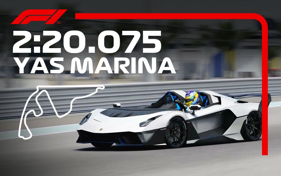 全球一辆的兰博基尼sc20体验f1阿布扎比赛道