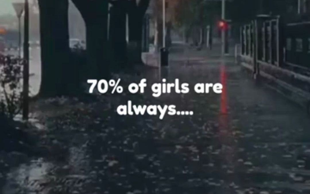 [图]70%% of girls are always.....