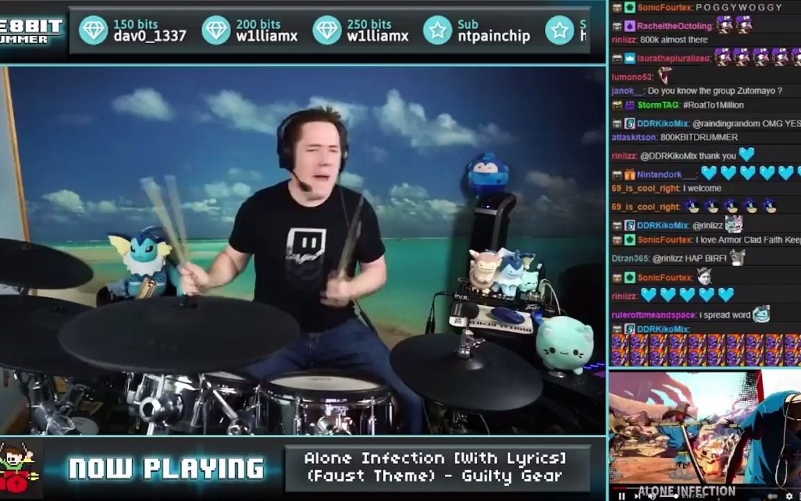 [图][8bitDrum]-Guilty Gear Strive - ALONE INFECTION On Drums!-GPwUUvmGVKQ