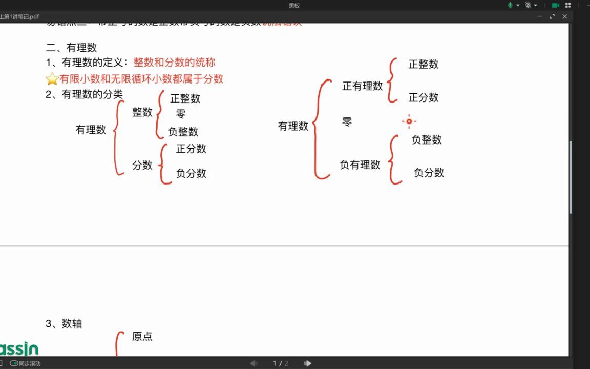 初一(1)班2022寒假第1讲作业讲解—有理数的基本概念哔哩哔哩bilibili