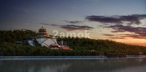 中式古建筑风景圆明园景山颐和园 ,凌晨两点视频素材网,视频素材哔哩哔哩bilibili