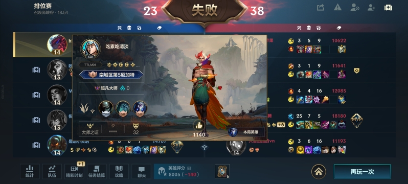 11连胜22 7连跪 3人机队友输出没辅助高 ad补兵都不会 我牵制对面上单