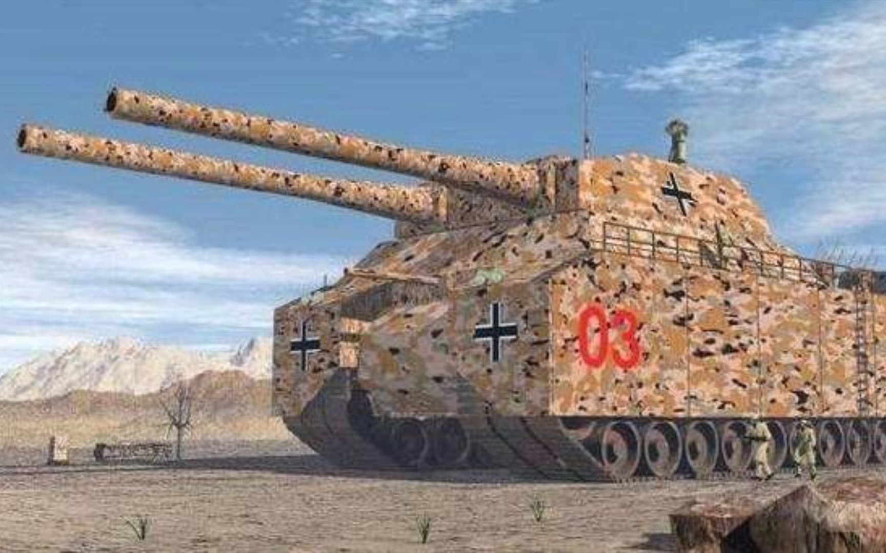 游戏里的p1000巨鼠坦克