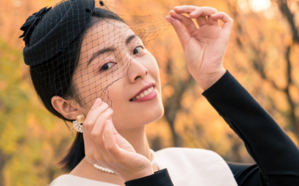 秋末银杏,索尼a7m2人像摄影_哔哩哔哩_bilibili