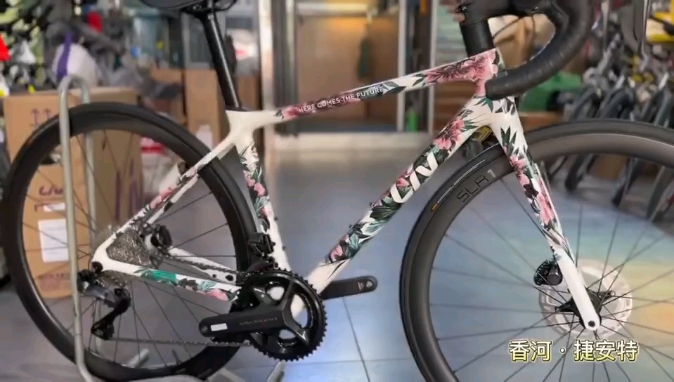 捷安特liv公路车,颜值界的天花板,这朵花真的太漂亮了!我爱骑行