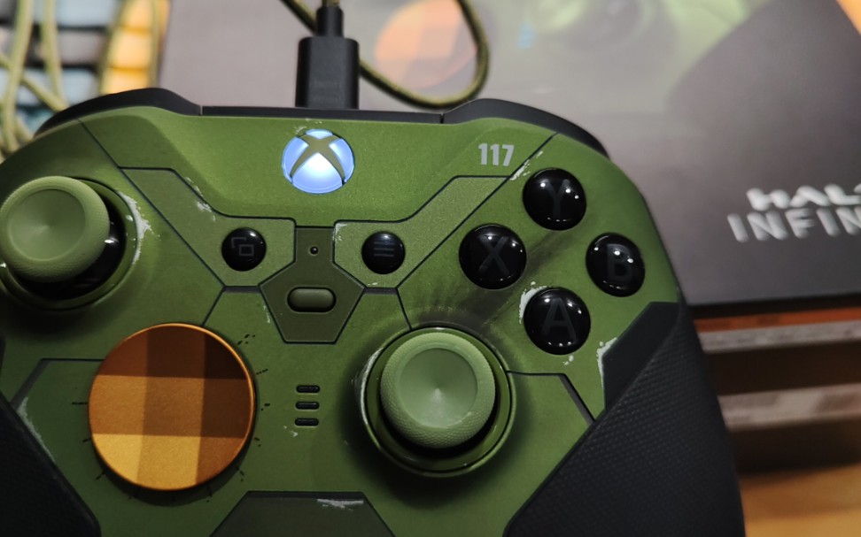 简单开箱 xbox精英手柄二代光环限量_哔哩哔哩_bilibili
