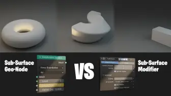 Download Video: blender 细分修改器 vs 几何节点