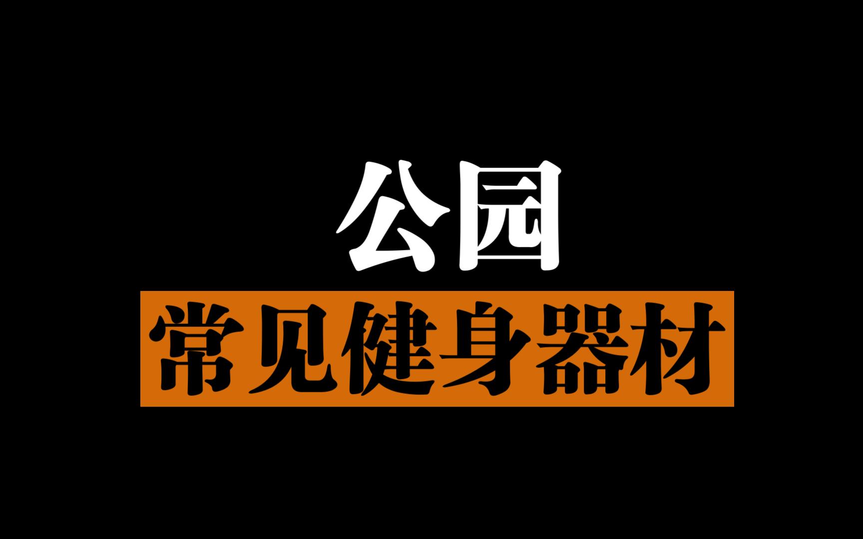 盘点公园常见健身器材,不知道叫什么名字!哔哩哔哩bilibili