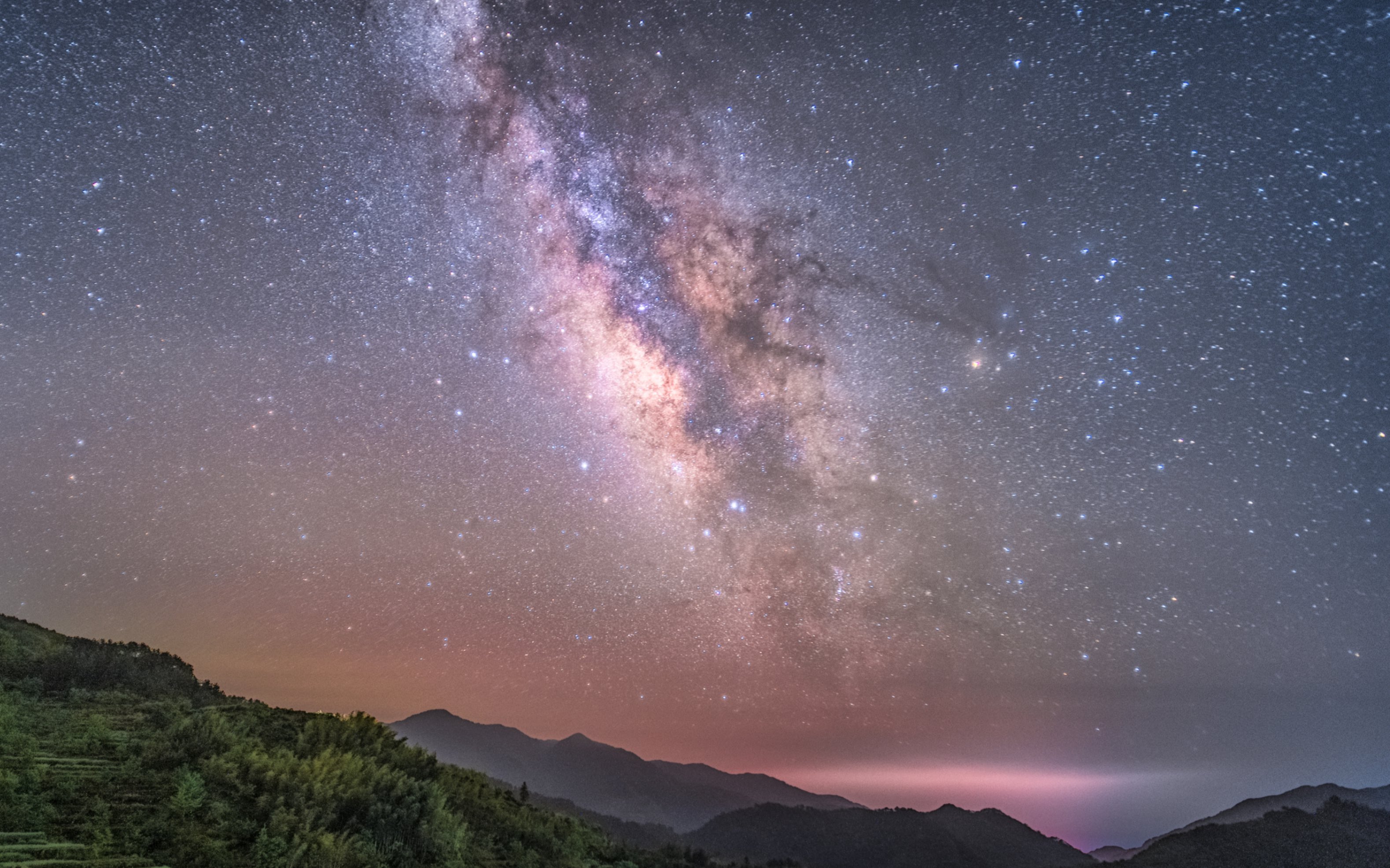 银河延时后期如果做成一张细节丰富星空图片?你一看就会,素材放在简介哔哩哔哩bilibili