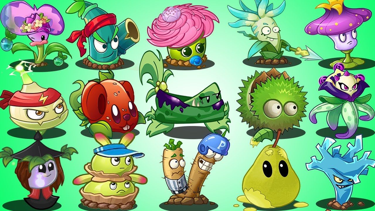 pvz 2 中文版 - 05植物最高等级对战5队5级的冰河巨人僵尸 - 谁会赢?
