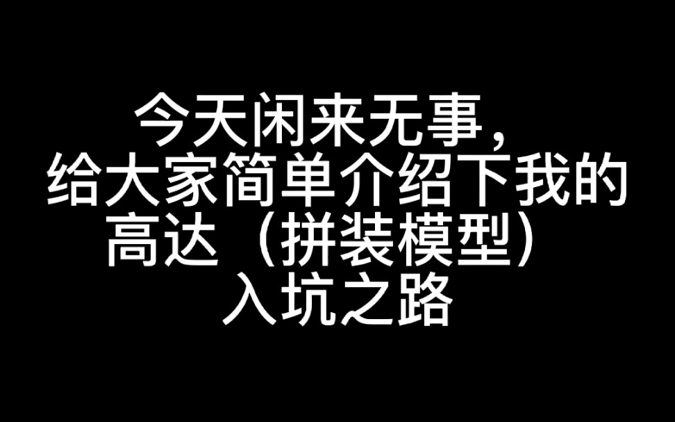 我的拼装模型进化史哔哩哔哩bilibili