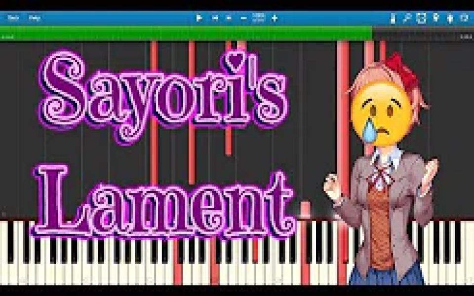 [图]Sayori's Lament SYNTHESIA - Sayori's Theme Sad Piano Cover