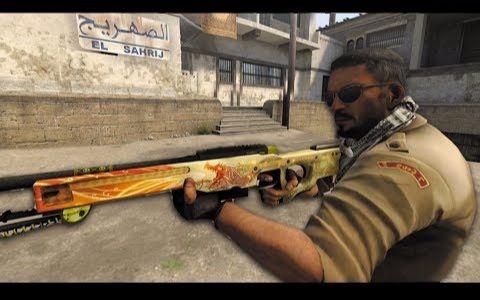 csgo当职业哥手持大狙不需要狙击镜职业哥最精彩的盲狙击杀csgo