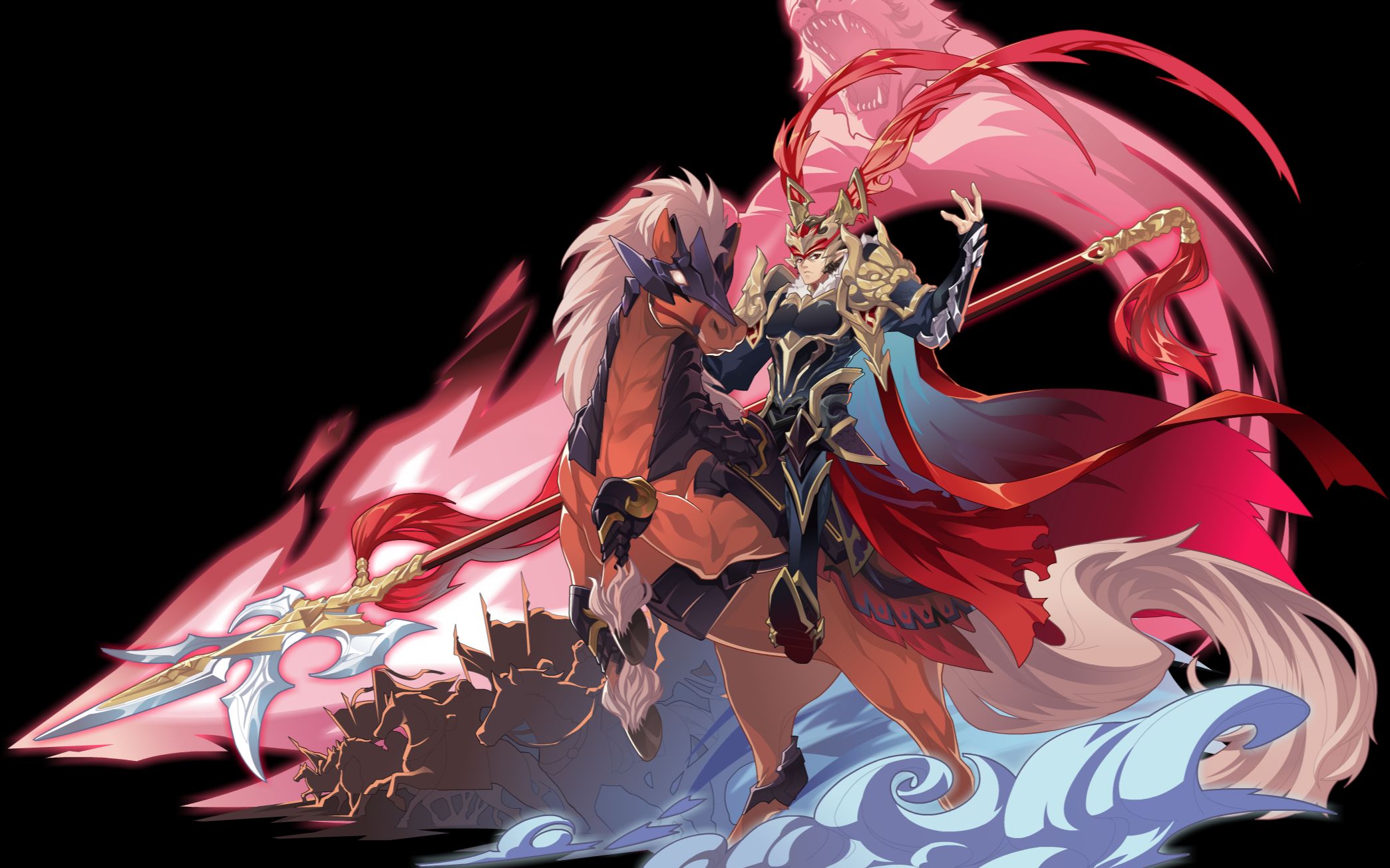 帝尘奥拉星方天画戟无双战神乱世英豪吕布休闲实战