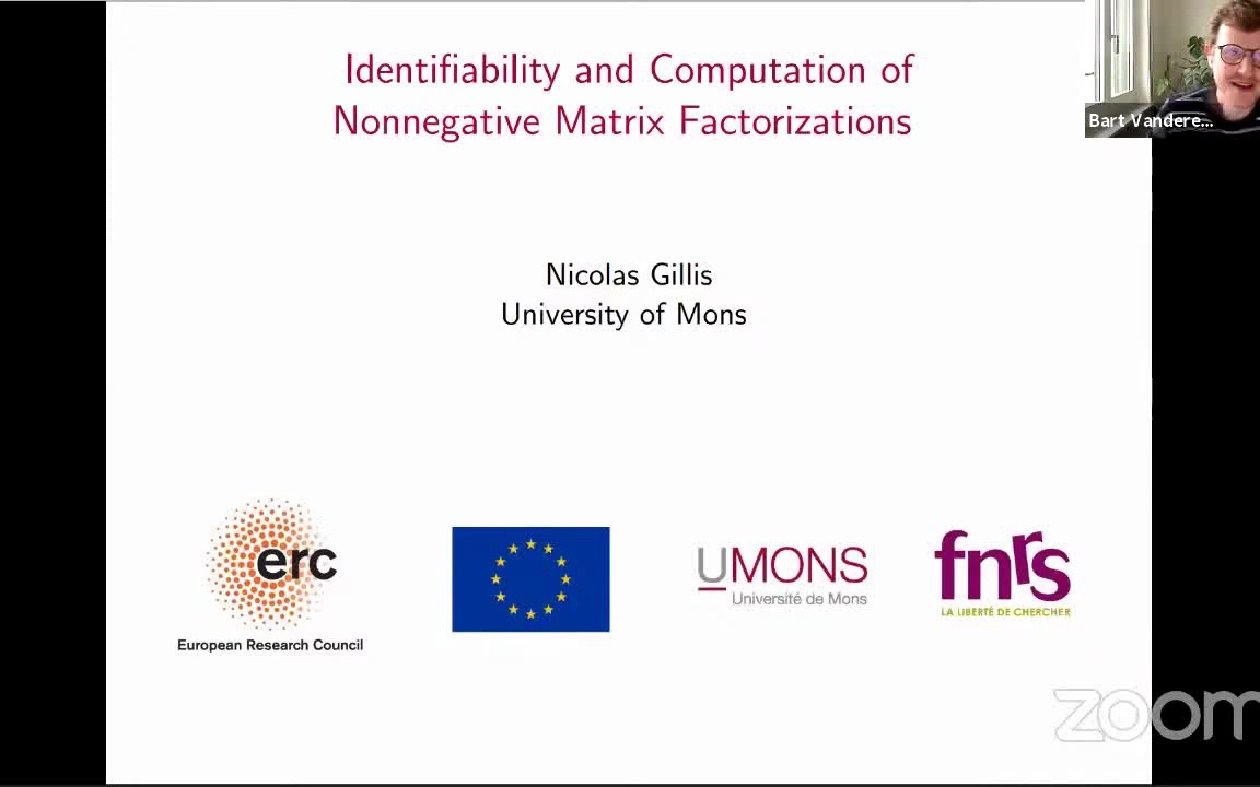 Identifiability and Computation of Nonnegative Matrix Factorizations哔哩哔哩bilibili