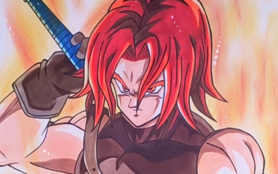 手绘红发特兰克斯