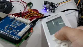 树莓派自美系统语音控制微信控制esp8266红外指令控制空调