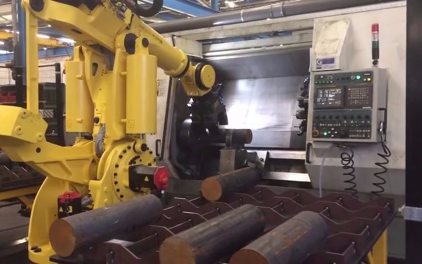 机床自动化应用-机器人自动上料