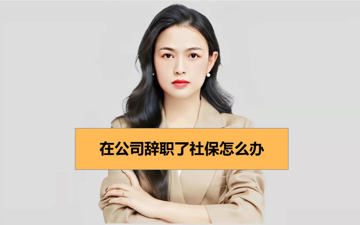 在公司辞职了社保怎么办哔哩哔哩bilibili