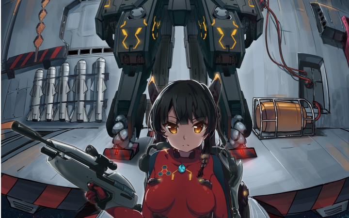 【梦源】给邮电28画个巨乳驾驶员而已(机甲系)