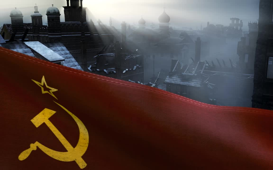 [英雄连2]Company of Heroes 2主界面旗帜背景及配乐英雄连2