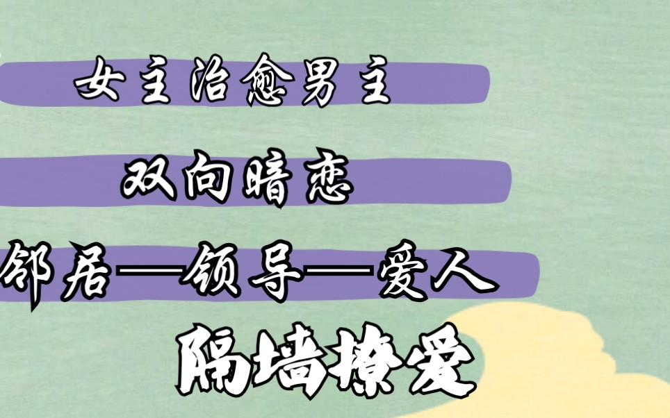 【小说推荐】《隔墙有爱》女主治愈男主 勇敢追爱 欢喜冤家 因缘邂逅哔哩哔哩bilibili