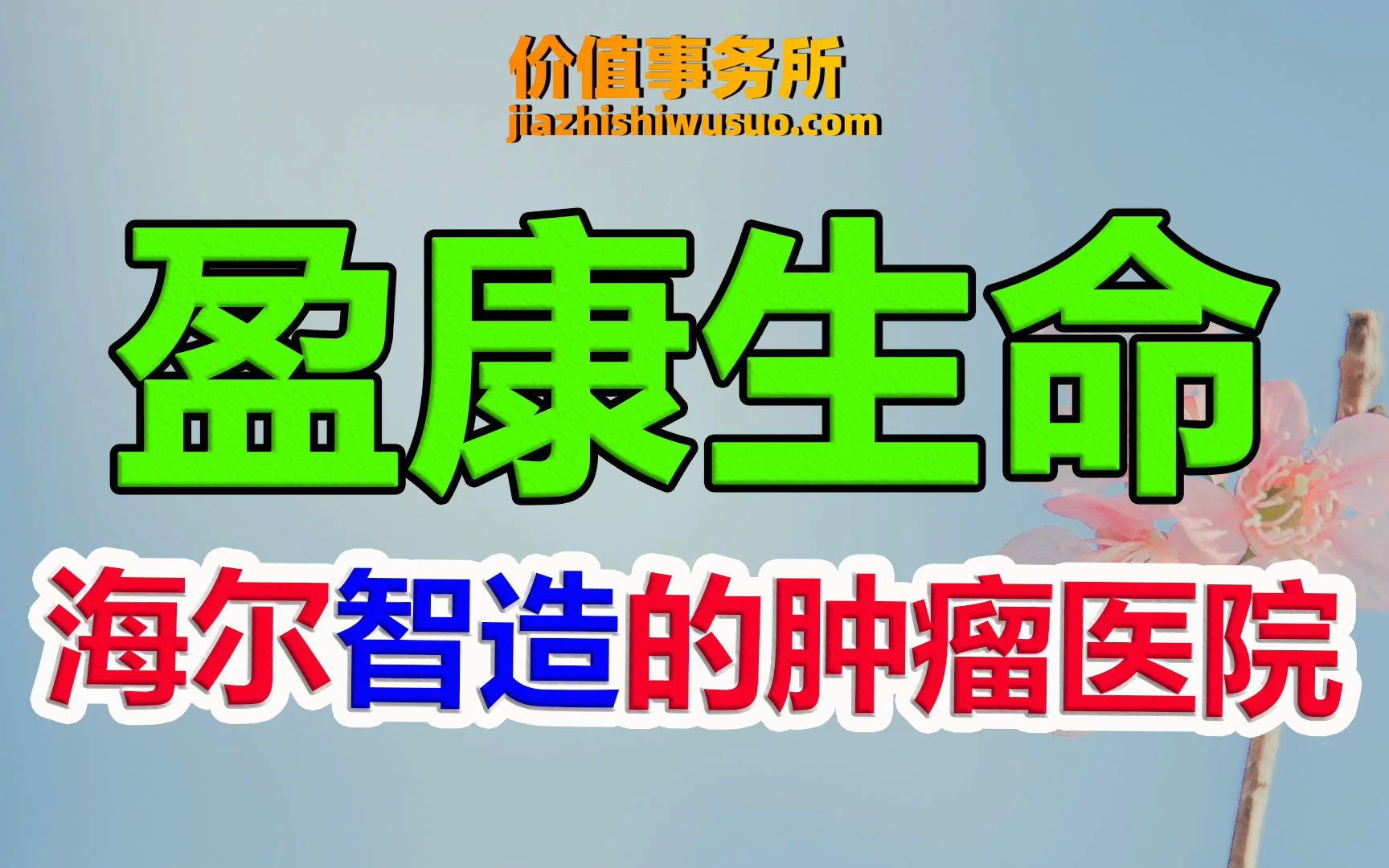 【盈康生命】布局极其宏大,市值却不到80亿,盈康生命,海尔控股的医疗新贵|价值事务所哔哩哔哩bilibili