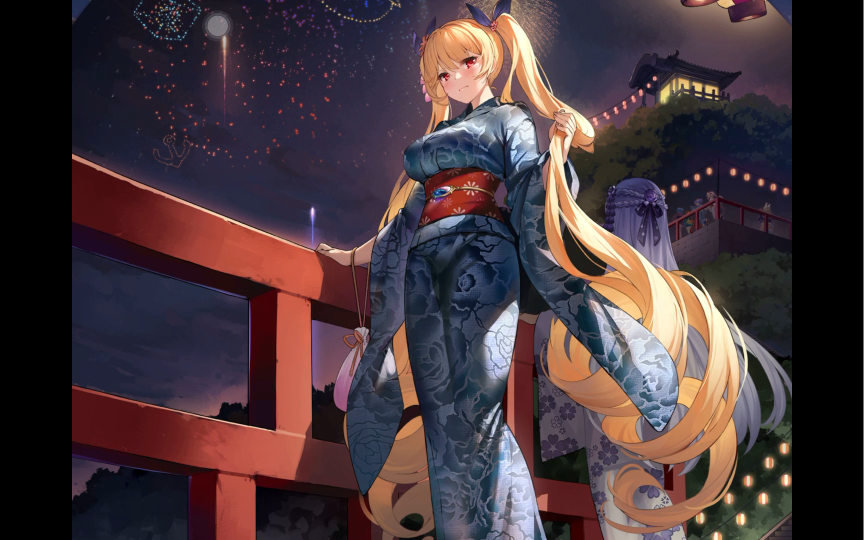 【碧蓝航线】纳尔逊换装「蓝金的夏夜之光」_手机游戏热门视频