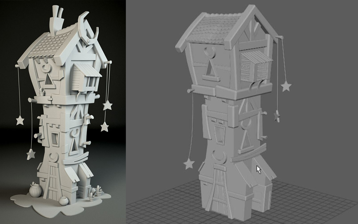 【maya场景建模】新手入门卡通风格房屋模型制作
