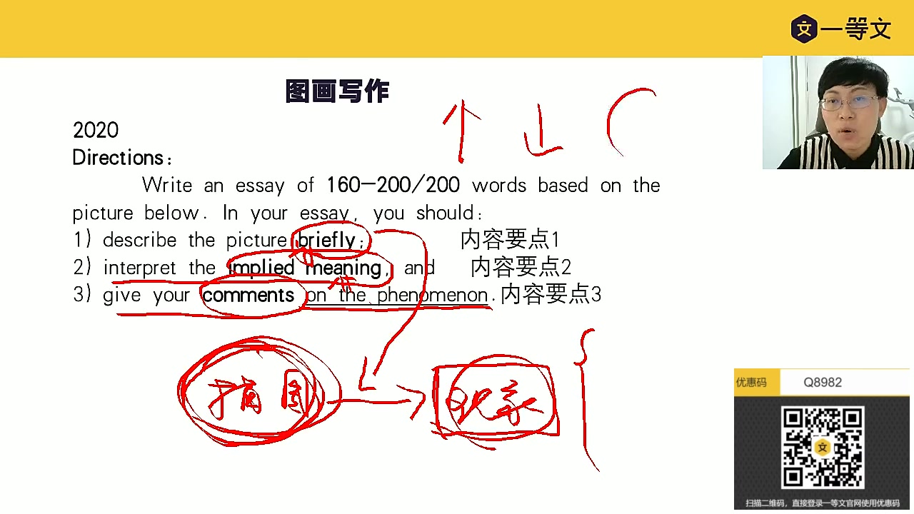 23一等文考研英语二密训课(补差班大作文第二节)哔哩哔哩bilibili