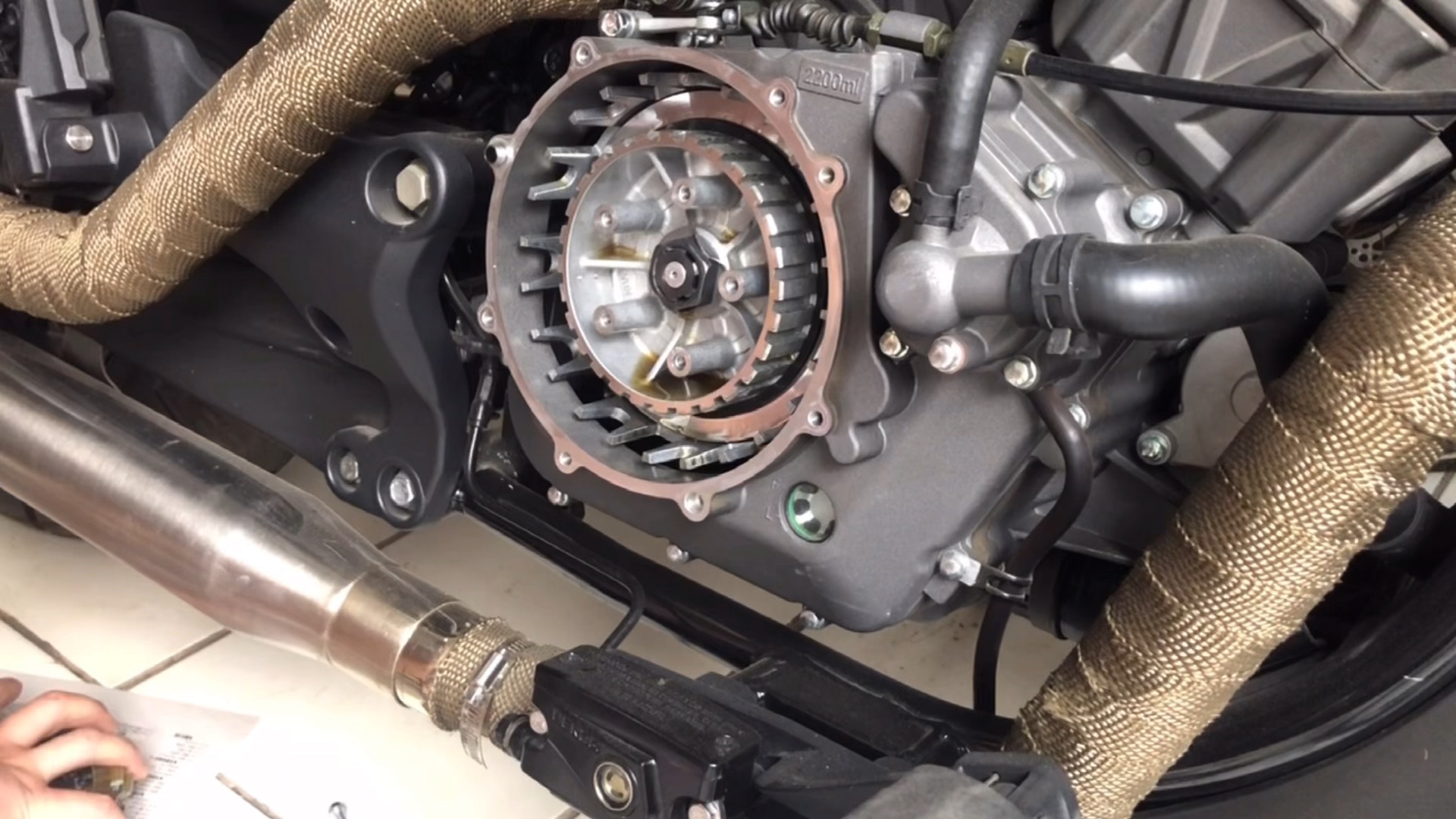 奔达金吉拉更换滑动离合器