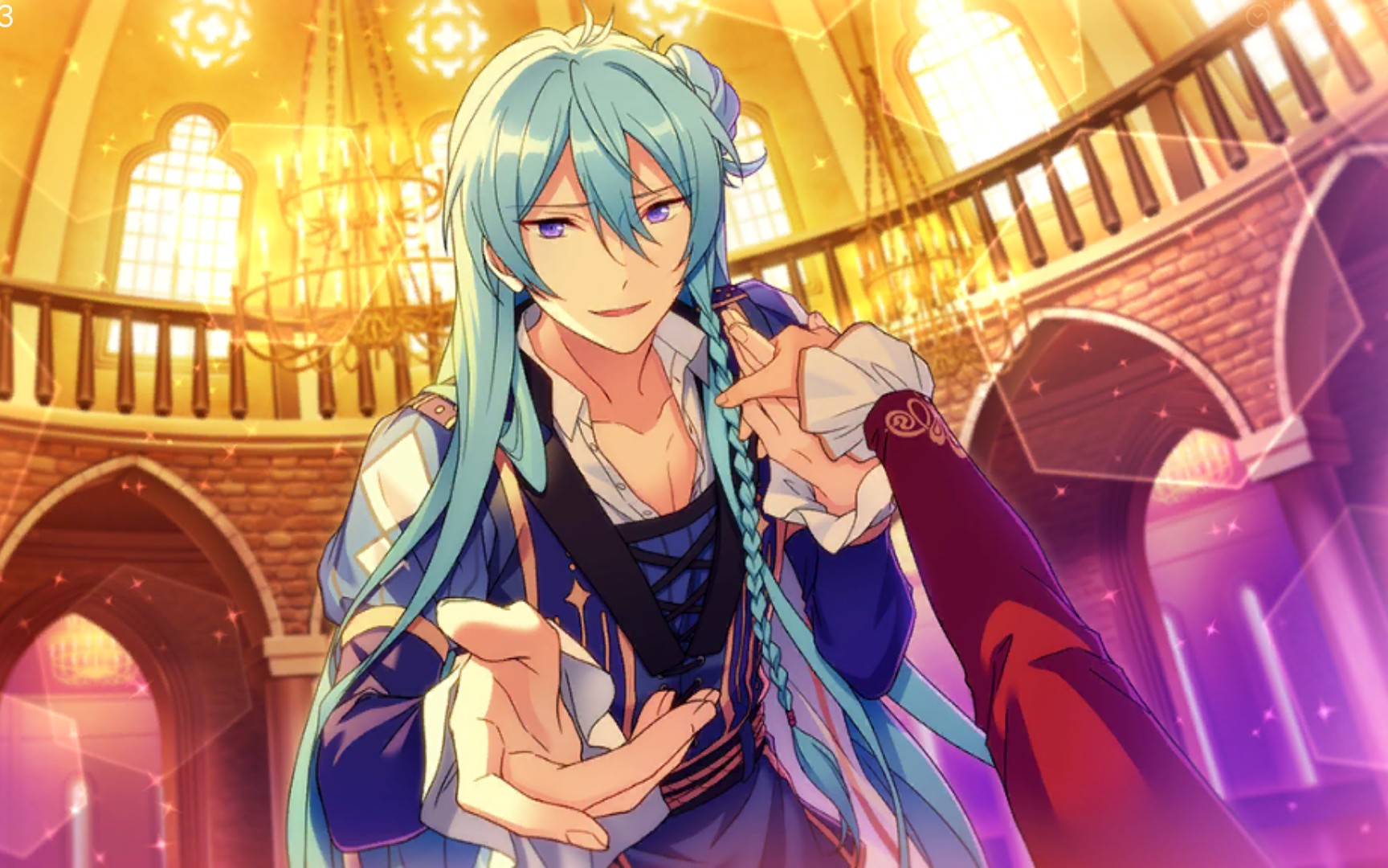 【梦幻偶像祭】化身为朱丽叶的日日涉树与杏爷可爱的反应哈哈哈63