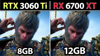 英伟达 RTX 3060 Ti vs. RX 6700 XT-AMD显卡 10款游戏FPS帧数测试 (1080p)